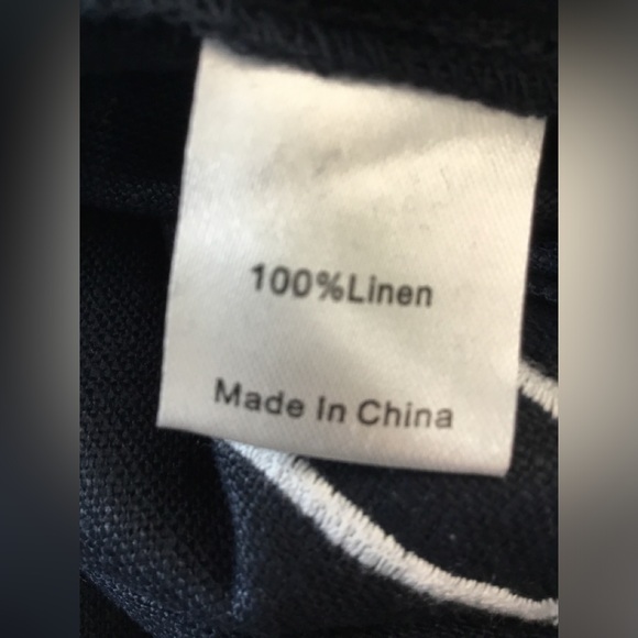 NWT- Tuckernuck Blue and White Casual Dress with Cuffed 3/4 Sleeves Size L - Picture 5 of 6